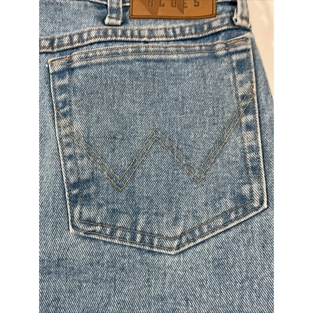 Wrangler Blues Jeans Men's‎ 40X30 Light Blue Wide Leg Denim L2
